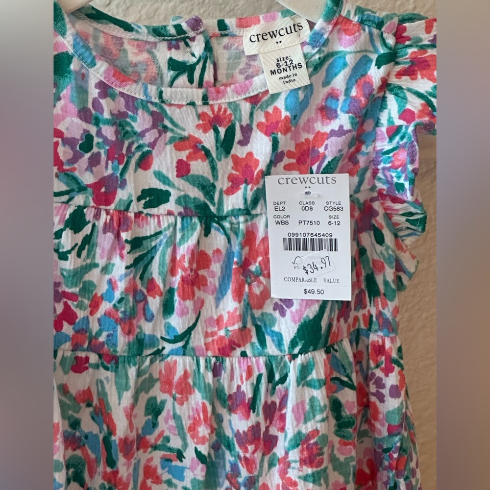 Crewcuts Multicolor Floral Ruffle Dress - Picture 5 of 8
